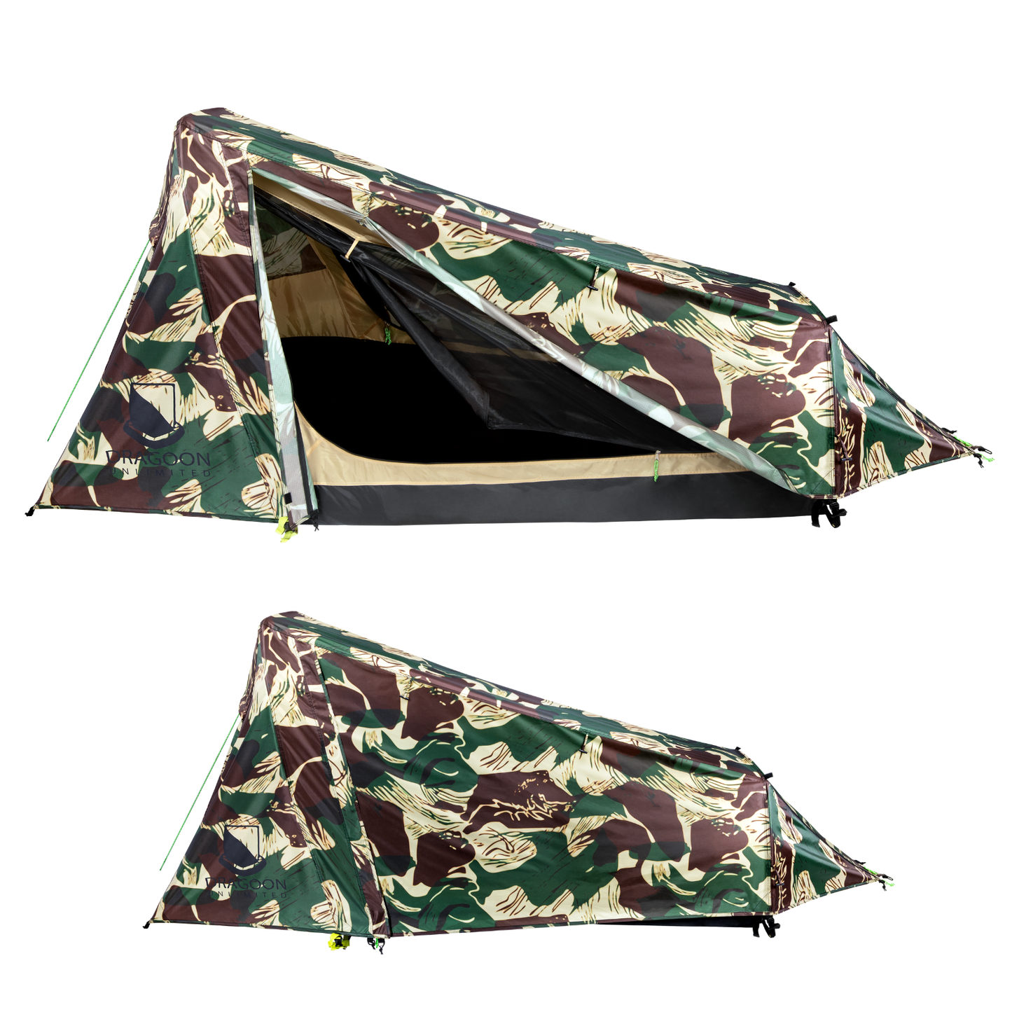 Dragoon Unlimited Ridgeback One Person Camping, Hunting Tent, Bugout Bivy & Survival Shelter (RBS Camouflage)
