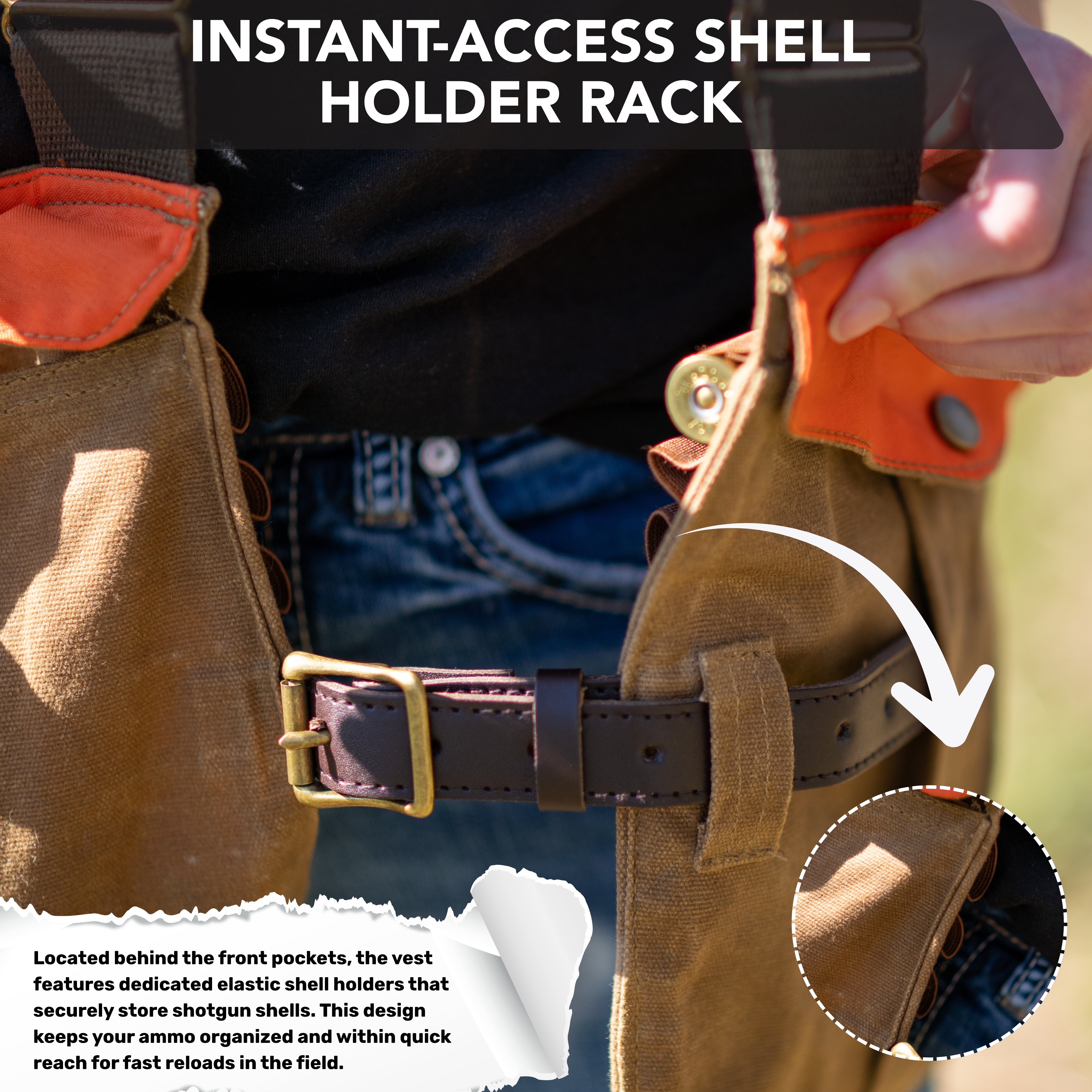 Classic Hatari Hunter Orange Upland Safari Hunting Vest – Dragoon