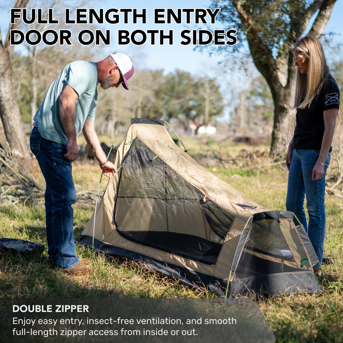 one man bivvy tent Dragoon Unlimited Ridgeback One Person Camping, Hunting Tent, Bugout B